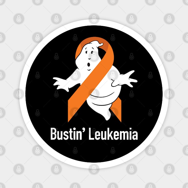 Busting Leukemia (Orange) Magnet by Ecto Girl
